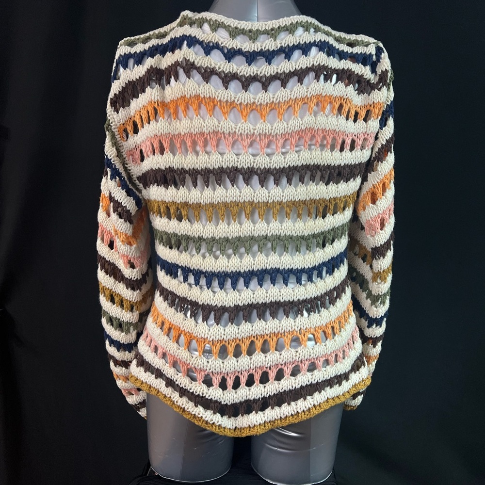 Colorful Striped Women's Knit Sweater